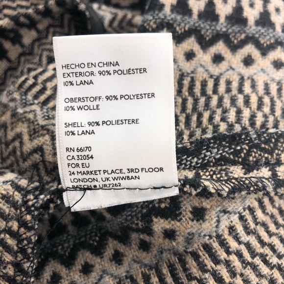 Staring at Stars Tan & Gray Vest, Size S - Picture 7 of 7